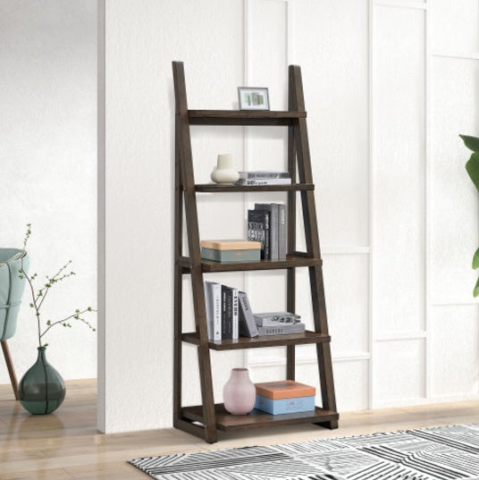 5 Tiers Of Black Shelves, Bookshelves, Storage Shelves, Bookshelves